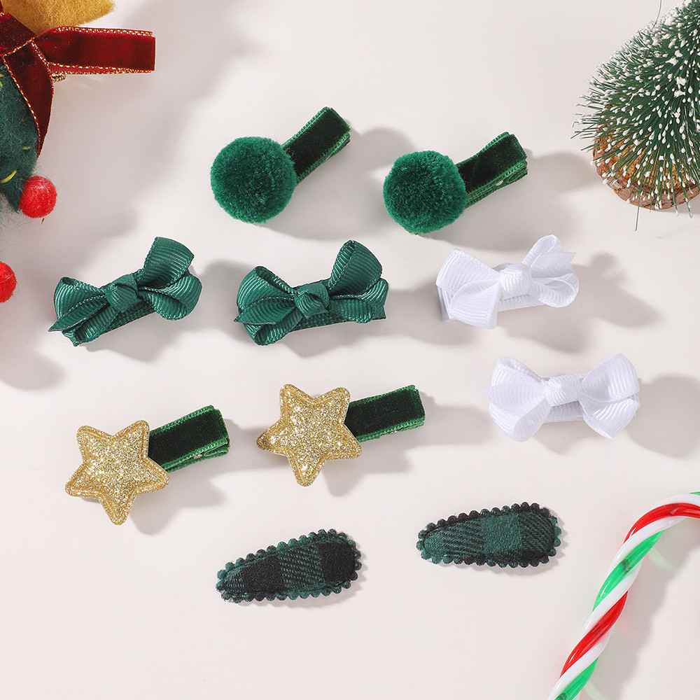 Holiday Kids Hair Pins 10Pcs C - Christmas Throw Blanket 评论和价格