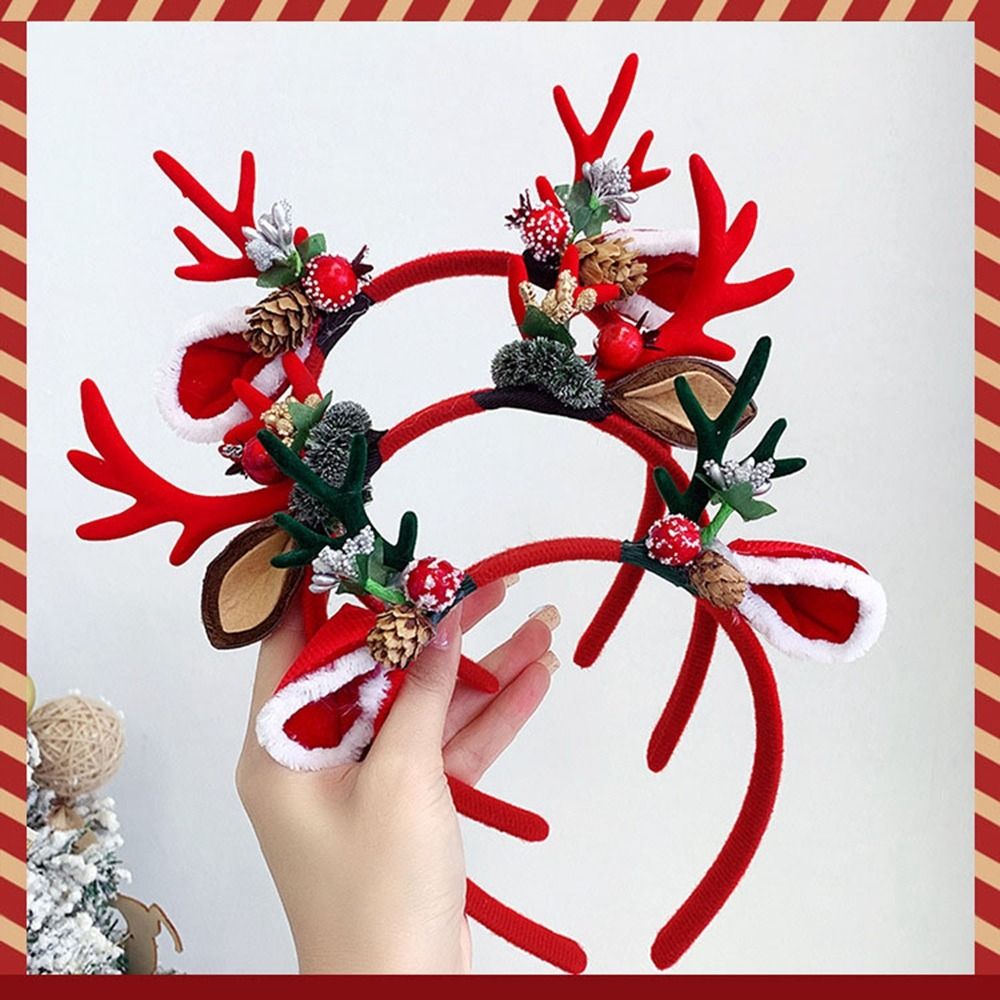 Cute Christmas Decoration Chri - Reindeer Antlers Headband 评论和价格