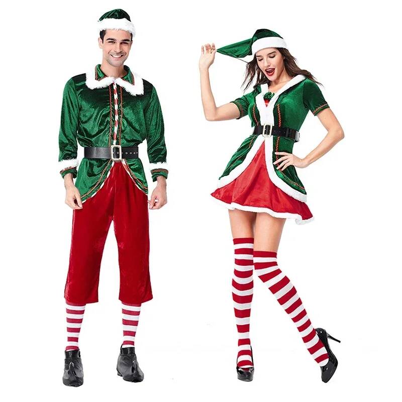 Santa Claus Cosplay Costume Ch - Elf Costume Christmas 评论和价格