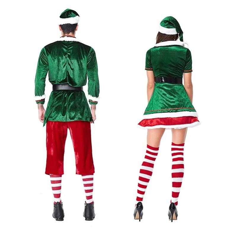 Santa Claus Cosplay Costume Ch - Elf Costume Christmas 评论和价格