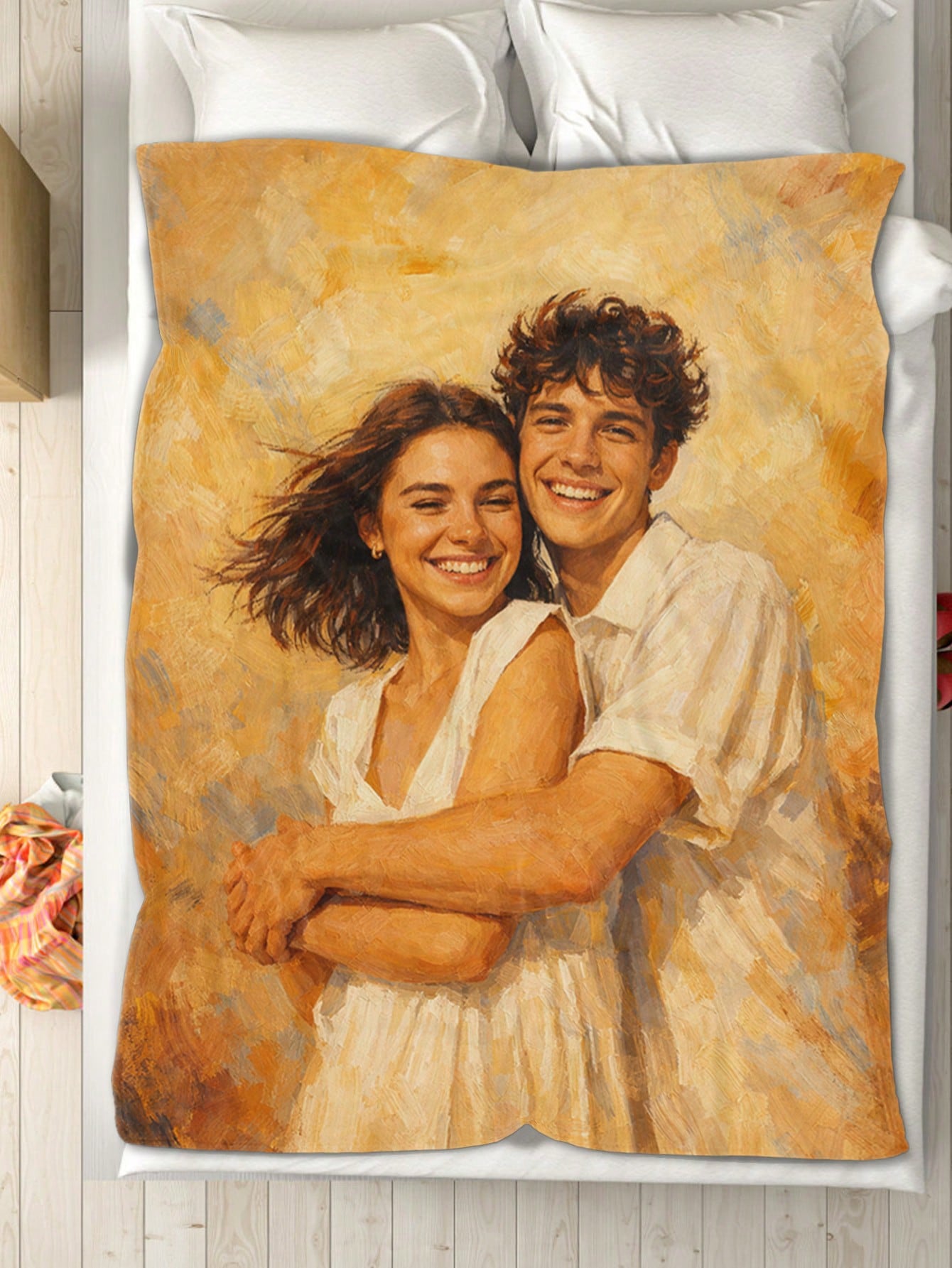 Custom AI Style Photo Blanket  - Christmas Throw Blanket 评论和价格