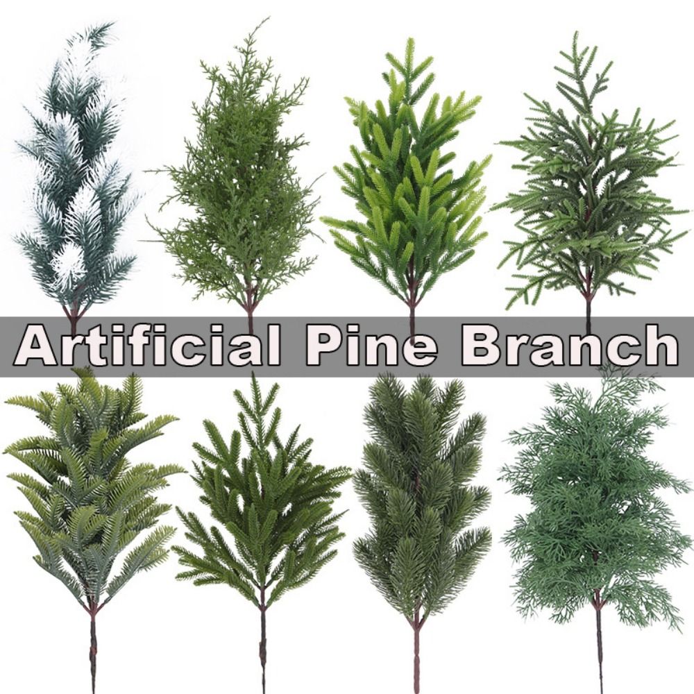Green Artificial Pine Branch C - Christmas Tree Artificial 评论和价格