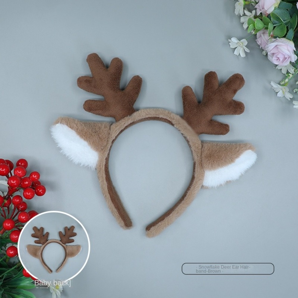 Soft Christmas Headband Fluffy - Reindeer Antlers Headband 评论和价格