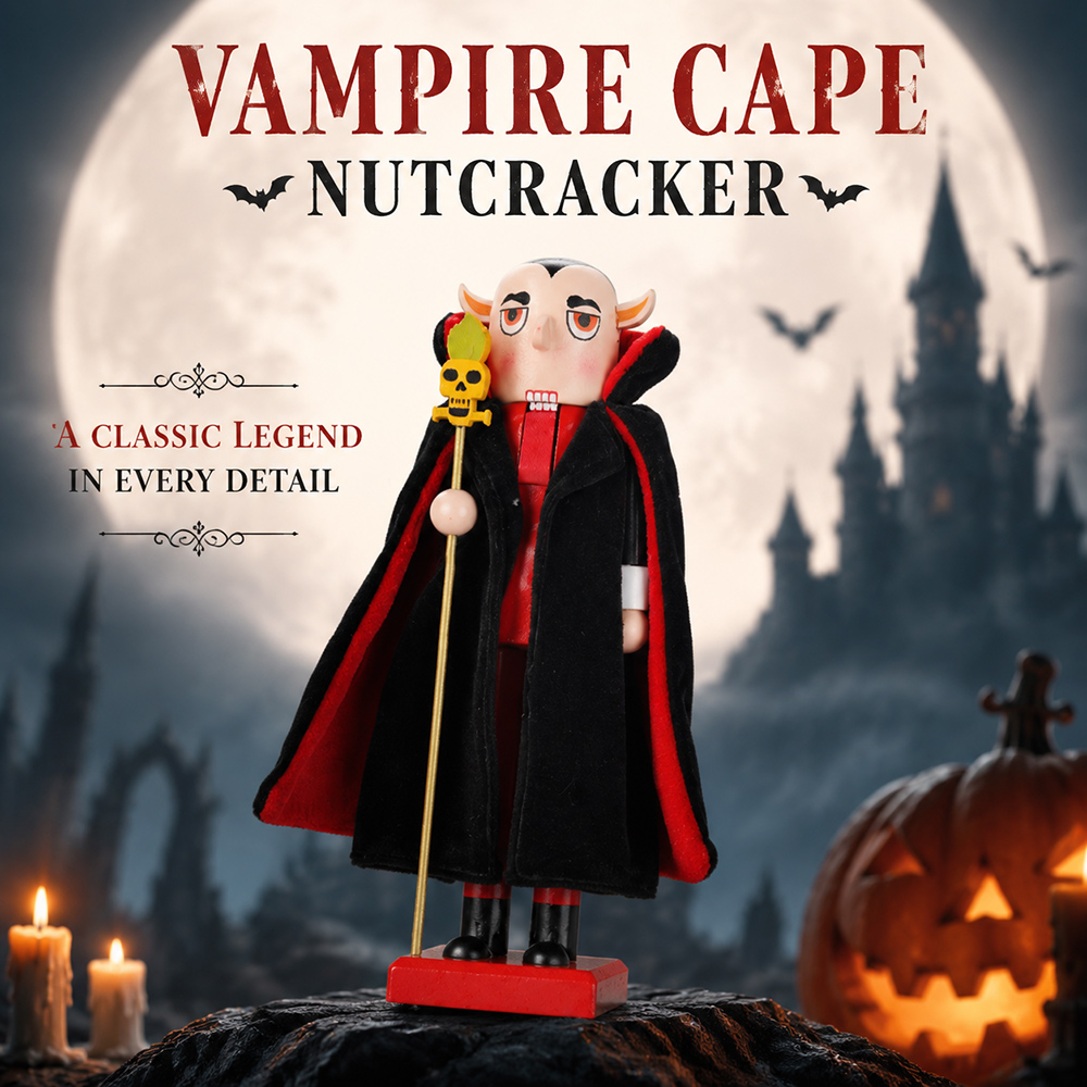 Halloween Solid Wood Nutcracke - Nutcracker Figurine 评论和价格
