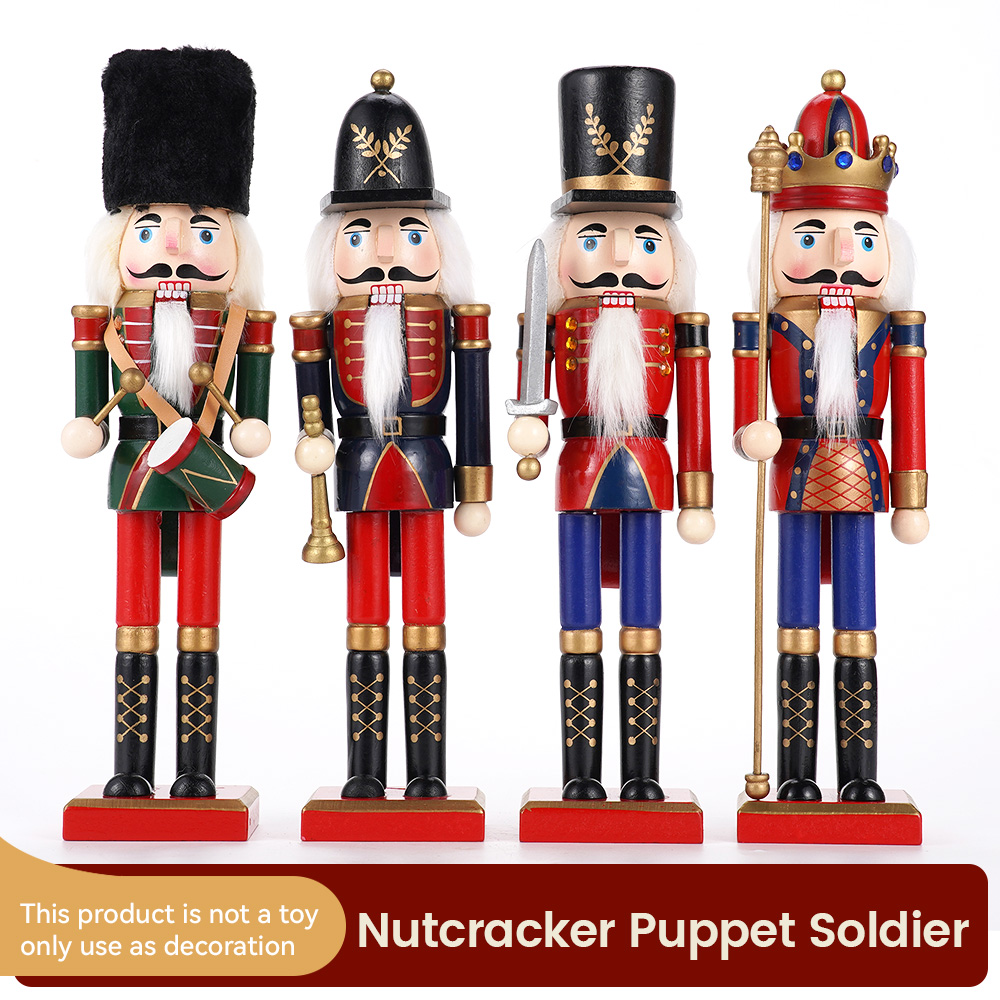 30cm Wooden Nutcracker Ornamen - Nutcracker Figurine 评论和价格