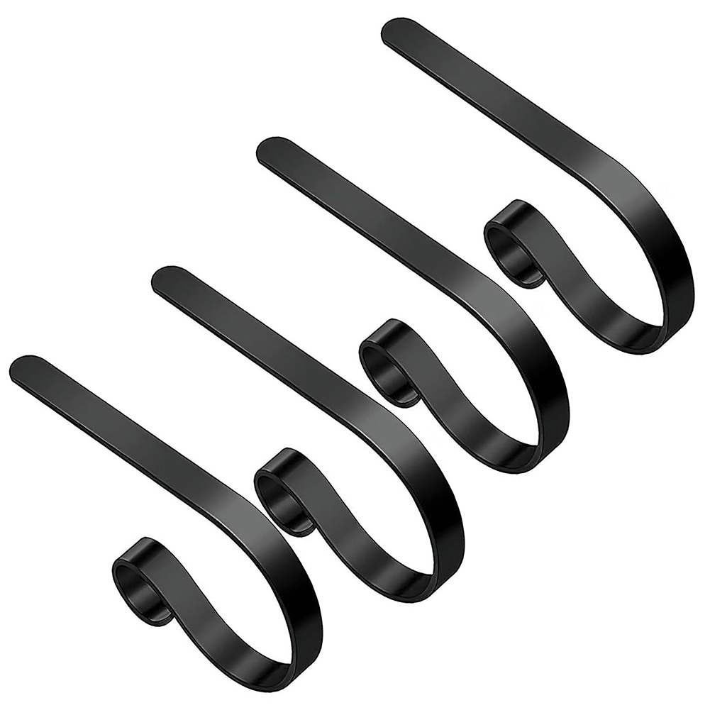 4Pcs Iron Black Christmas Stoc - Christmas Stocking Hanging 评论和价格