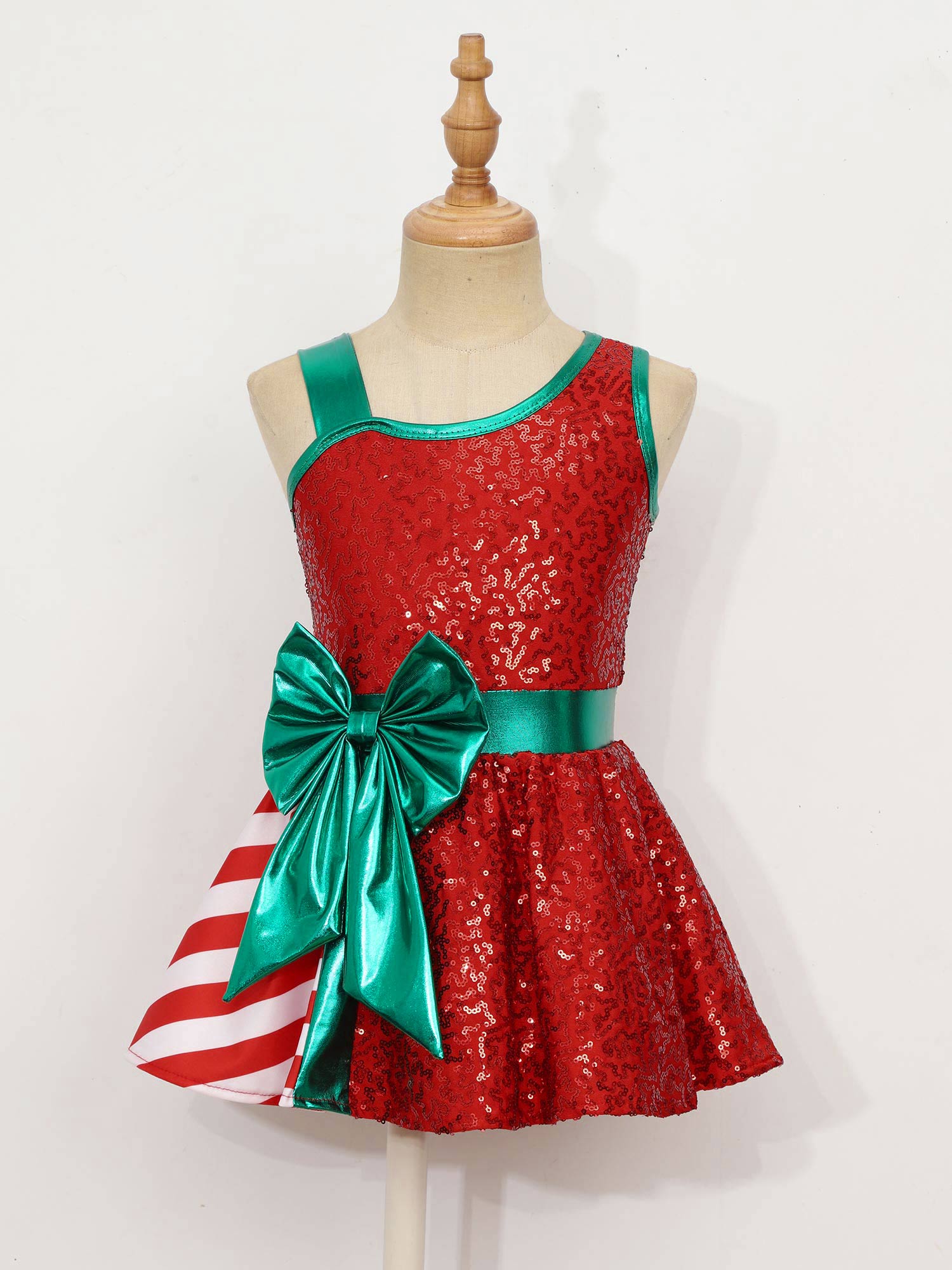 Kids Girls Christmas Party Dre - Elf Costume Christmas 评论和价格