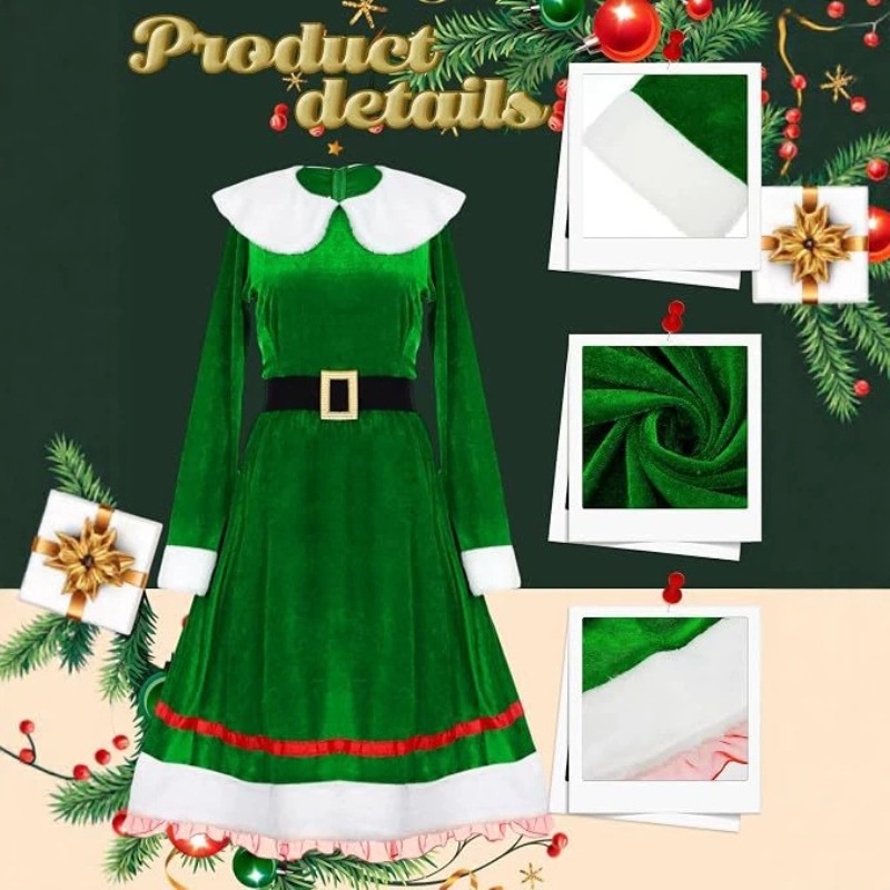 Women Christmas Elf Costume Se - Elf Costume Christmas 评论和价格