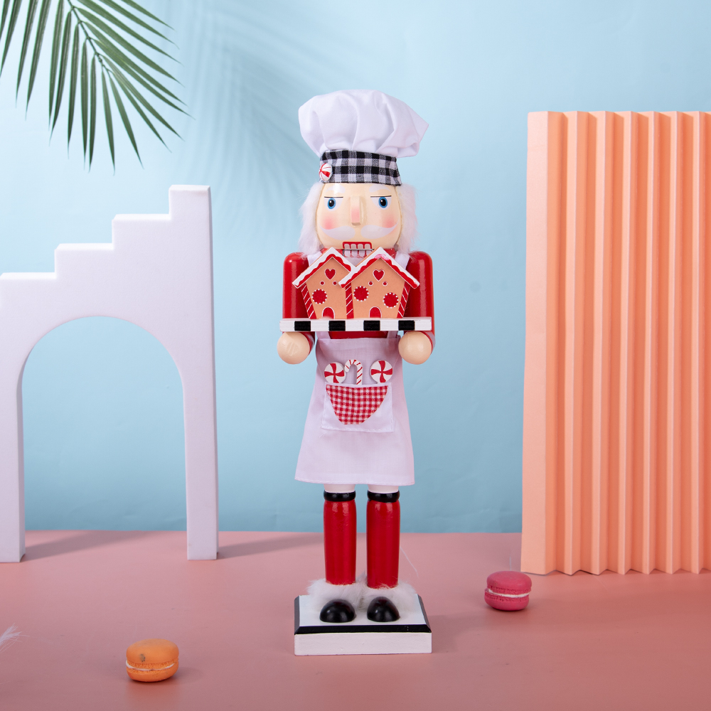 38CM Chef Building Nutcracker  - Nutcracker Figurine 评论和价格