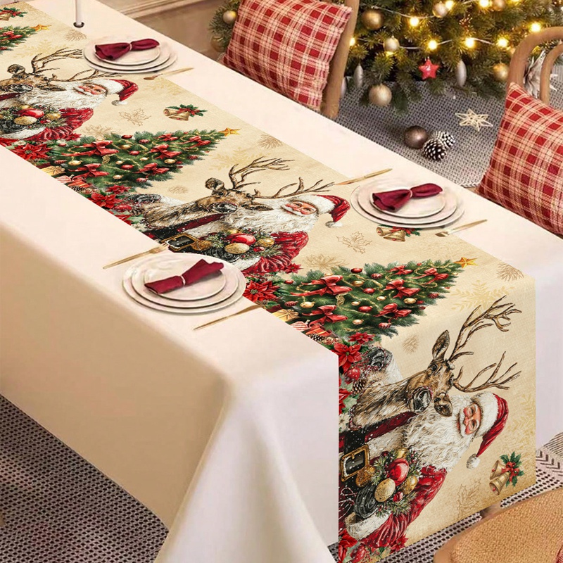 Vintage Christmas Table Runner - Christmas Table Runner 评论和价格