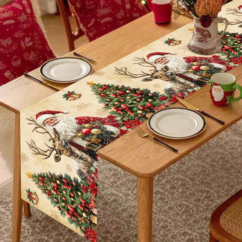 Vintage Christmas Table Runner - Christmas Table Runner 评论和价格
